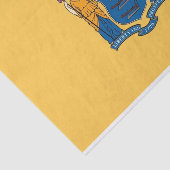 Papier Mousseline Papier de tissu patriotique avec drapeau New Jerse (Détail)