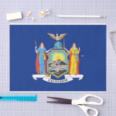 Papier Mousseline Papier de tissu patriotique avec drapeau New York (Artisanat)