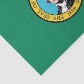 Papier Mousseline Papier de tissu patriotique avec drapeau Washingto (Détail)