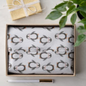 Papier Mousseline Papier de tissu pingouin (Cadeau)