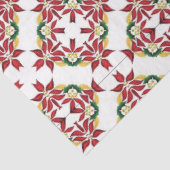 Papier Mousseline papier de tissu poinsettia de noël (Détail)