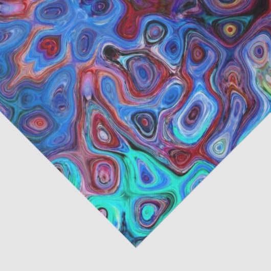 Papier Mousseline papier de tissu psychédélique traditionnel (Détail)