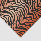 Papier Mousseline Papier de tissu rayé de tigre (Détail)