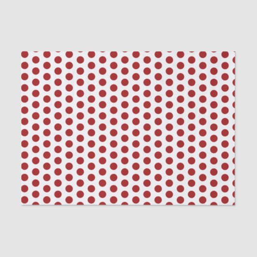 Papier Mousseline Papier de tissu Red Polka Dot (Recto)