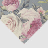 Papier Mousseline papier de tissu rose roses (Détail)