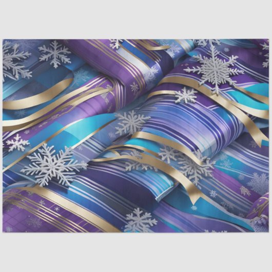 Papier Mousseline papier de tissu royal elegance d'hiver (Recto)