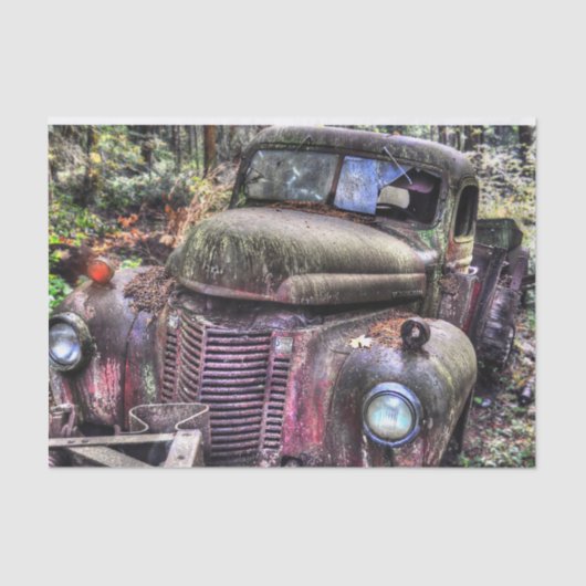 Papier Mousseline papier de tissu rustique pour camion (Recto)