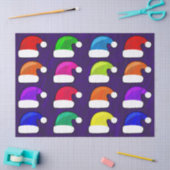 Papier Mousseline papier de tissu santa hats (Artisanat)