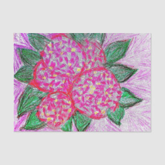 Papier Mousseline papier de tissu standard Hydrangeas