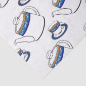 Papier Mousseline papier de tissu temps thé (Détail)