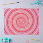 Papier Mousseline papier de tissu tourbillon rose (Artisanat)