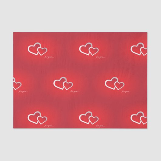 Papier Mousseline Papier de tissu Valentines (Recto)