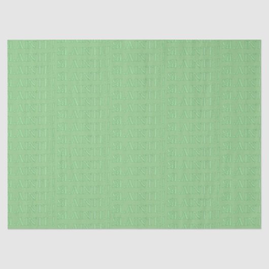 Papier Mousseline Papier de tissu vert (Recto)