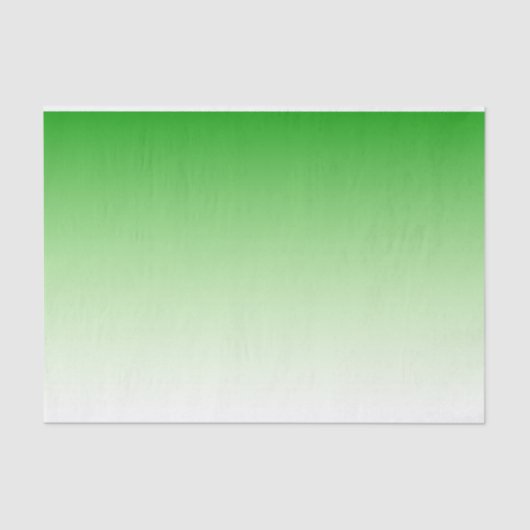 Papier Mousseline Papier de tissu vert foncé dégradé à vert clair (Recto)