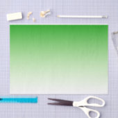 Papier Mousseline Papier de tissu vert foncé dégradé à vert clair (Artisanat)