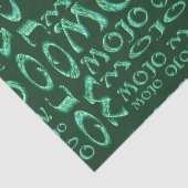 Papier Mousseline Papier de tissu vert mojo (Détail)