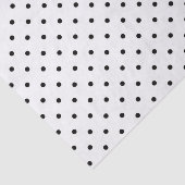 Papier Mousseline Papier de tissu White with Black Dots (Détail)