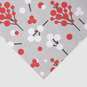 Papier Mousseline Papier de tissu Winter Berries (Détail)