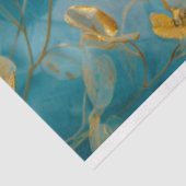 Papier Mousseline Papier de tissus à biseau doré (Détail)