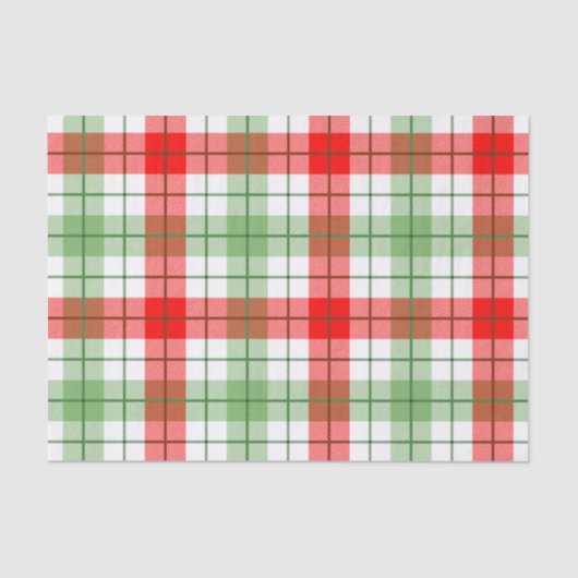 Papier Mousseline Papier de tissus à couches rouges et vertes (Recto)