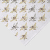Papier Mousseline Papier de tissus à motifs d'argent et de miel d'or (Détail)