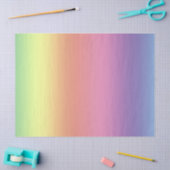 Papier Mousseline Papier de tissus - Arc-en-ciel (vert.) (Artisanat)