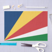 Papier Mousseline Papier de tissus aux couleurs des Seychelles (Artisanat)