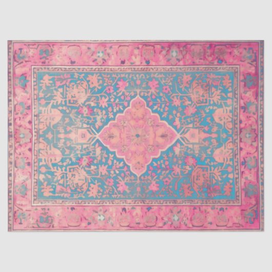 Papier Mousseline Papier de tissus avec motif persan (Recto)