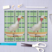 Papier Mousseline Papier de tissus Canard vert (Artisanat)