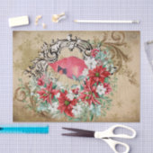 Papier Mousseline Papier de tissus cardinal de Noël (Artisanat)