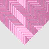 Papier Mousseline Papier de tissus Chevron Line - Blanc sur rose (Détail)