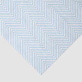 Papier Mousseline Papier de tissus Chevron Line - Bleu clair sur bla (Détail)