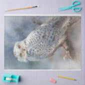 Papier Mousseline Papier de tissus de chouette d'hiver (Artisanat)