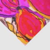 Papier Mousseline Papier de tissus de conception de fruits tropicaux (Détail)