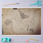 Papier Mousseline Papier de tissus de découpage pour meubles d'époqu (Artisanat)