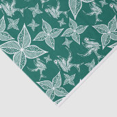 Papier Mousseline Papier de tissus de feuilles (émeraude) (Détail)