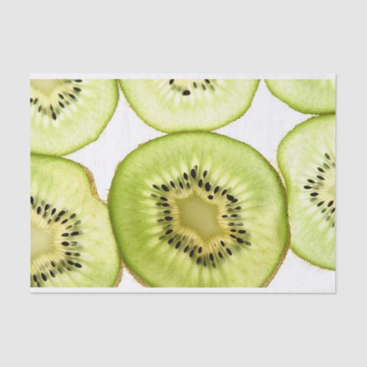 Papier Mousseline Papier de tissus de fruits de Kiwi (Recto)