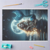 Papier Mousseline Papier de tissus de la lune de sirène (Artisanat)