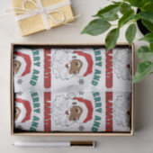 Papier Mousseline Papier de tissus de Noël joyeux et mélané (Cadeau)