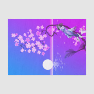 Papier Mousseline Papier de tissus de sirène et de lune