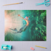 Papier Mousseline Papier de tissus de sirène et de poisson de mer (Artisanat)