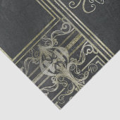 Papier Mousseline Papier de tissus d'Eldrich (noir et or) (Détail)