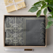 Papier Mousseline Papier de tissus d'Eldrich (noir et or) (Cadeau)