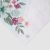 Papier Mousseline Papier de tissus enveloppant Fleur tropicale sur O (Détail)