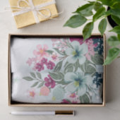 Papier Mousseline Papier de tissus enveloppant Fleur tropicale sur O (Cadeau)