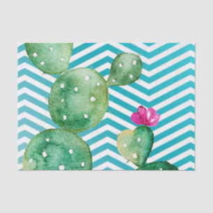 Papier Mousseline Papier de tissus enveloppant les cactus de saumons