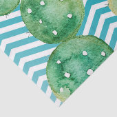 Papier Mousseline Papier de tissus enveloppant les cactus de saumons (Détail)