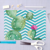 Papier Mousseline Papier de tissus enveloppant les cactus de saumons (Artisanat)