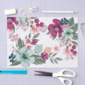 Papier Mousseline Papier de tissus enveloppant les fleurs tropicales (Artisanat)