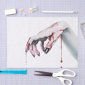 Papier Mousseline Papier de tissus Envelopper le vampire de sang gou (Artisanat)